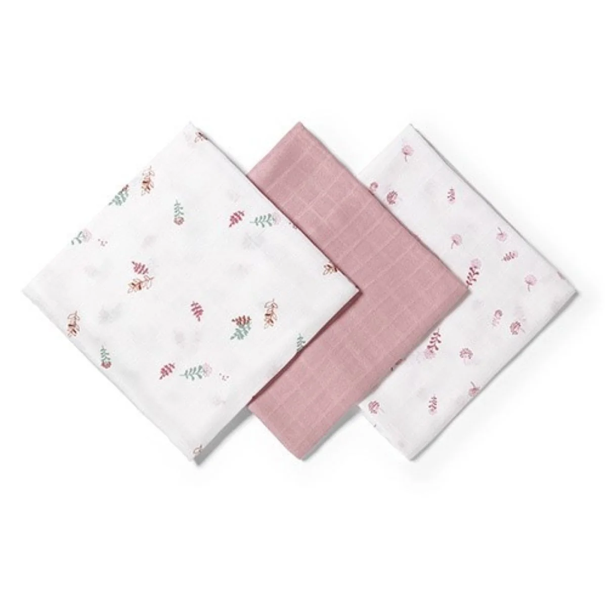 Babyono Sada bambusových plenek Nature Girl 70 x 70 cm - 3 ks