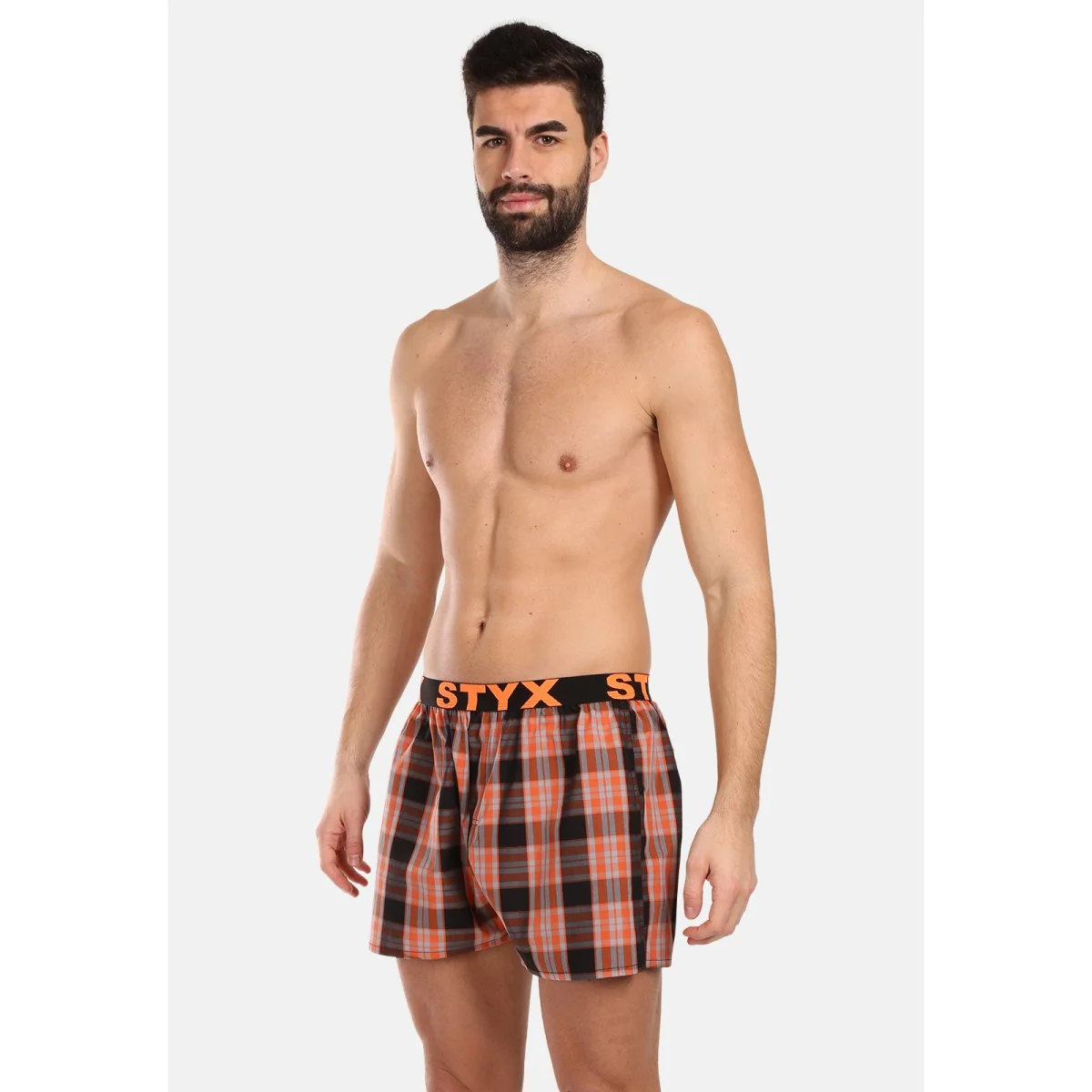 Styx 3PACK pánské trenky sportovní guma vícebarevné (3B102426) M