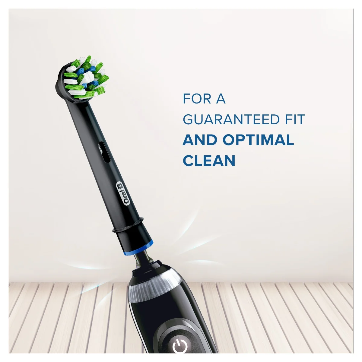 Oral-B EB 50-4 CrossAction náhradní hlavice s technologií CleanMaximiser 4 ks Black