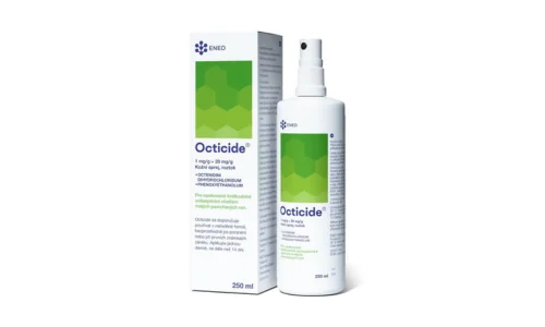 ENEO Octicide 1 mg/g + 20 mg/g kožní sprej, roztok 50 ml ENEO Octicide 1 mg/g + 20 mg/g kožní sprej, roztok 50 ml