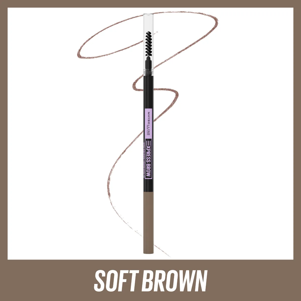 Maybelline Brow Express Ultra Slim odstín 02 Soft Brown tužka na obočí 9 g