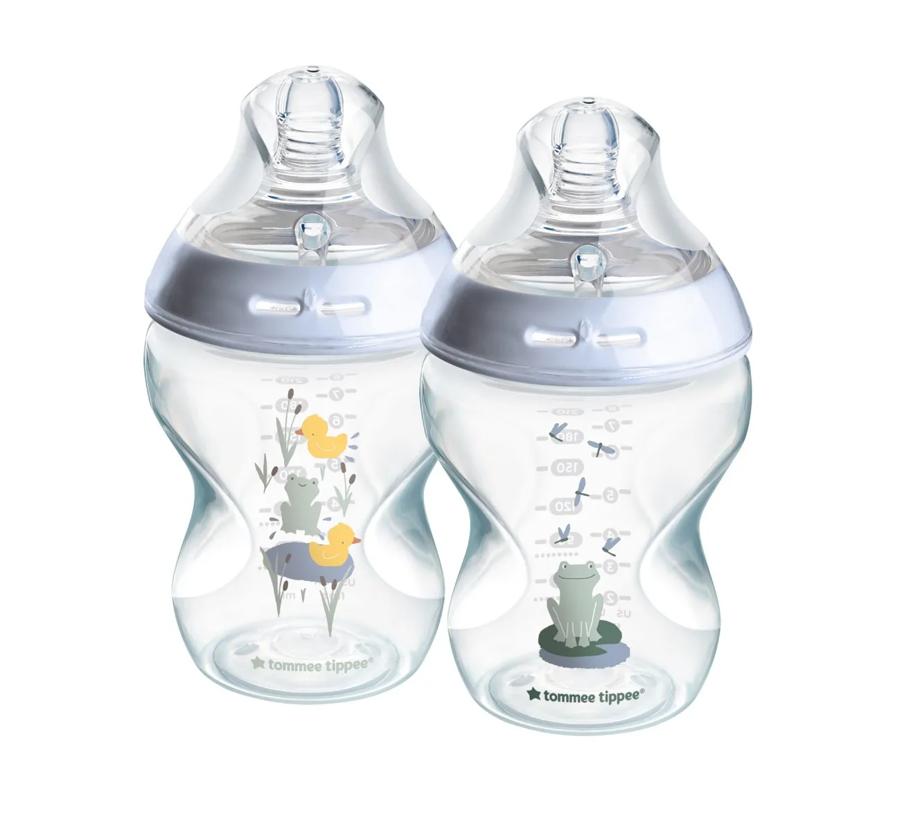Tommee Tippee Natural Start Samosterilizační kojenecká lahev s Anti-Colic savičkou Pomalý průtok 0m+ 260 ml 2 ks žabička