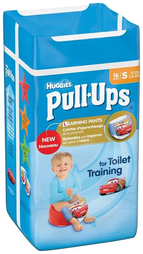 Huggies Pull Ups Small Boys cvičné kalhotky 16 ks