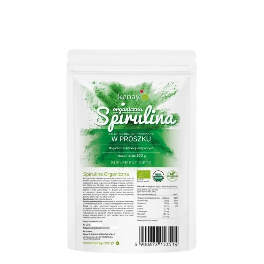 Kenay Spirulina organická prášek 100 g