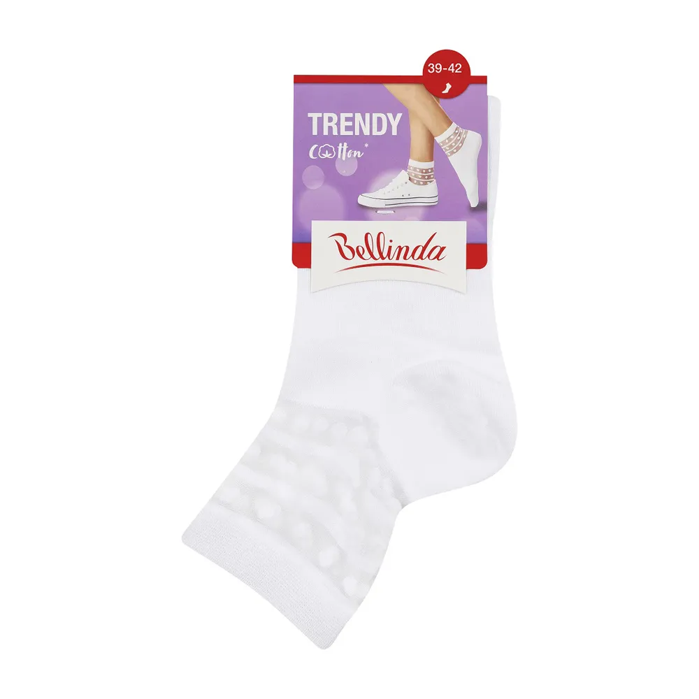 Bellinda TRENDY COTTON vel. 39/42 dámské ponožky 1 pár bílé