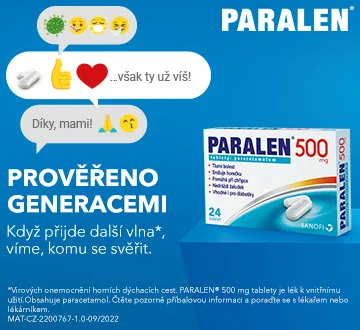 PARALEN® prověřeno generacemi. Když přijde další vlna, víme, komu se svěřit. Paralen 500 mg 12 tablet.