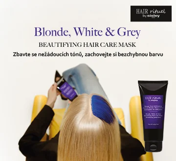 Blond, White, Grey Mask