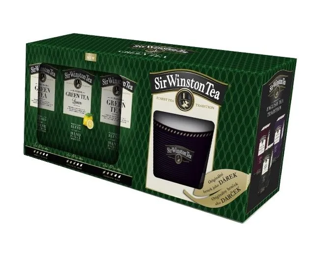 Teekanne On-pack Sir Winston Green Tea 3x20 sáčků + hrnek