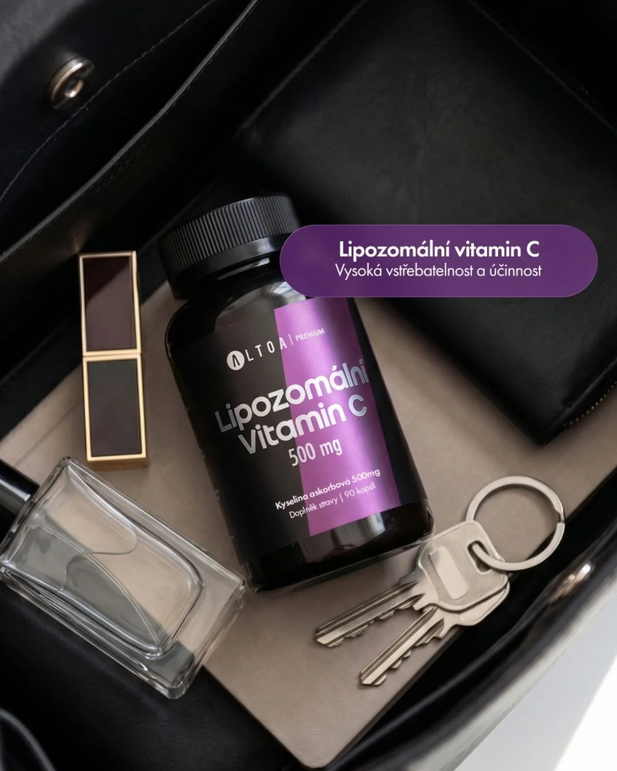Altoa Essentials Lipozomální Vitamin C 500 mg