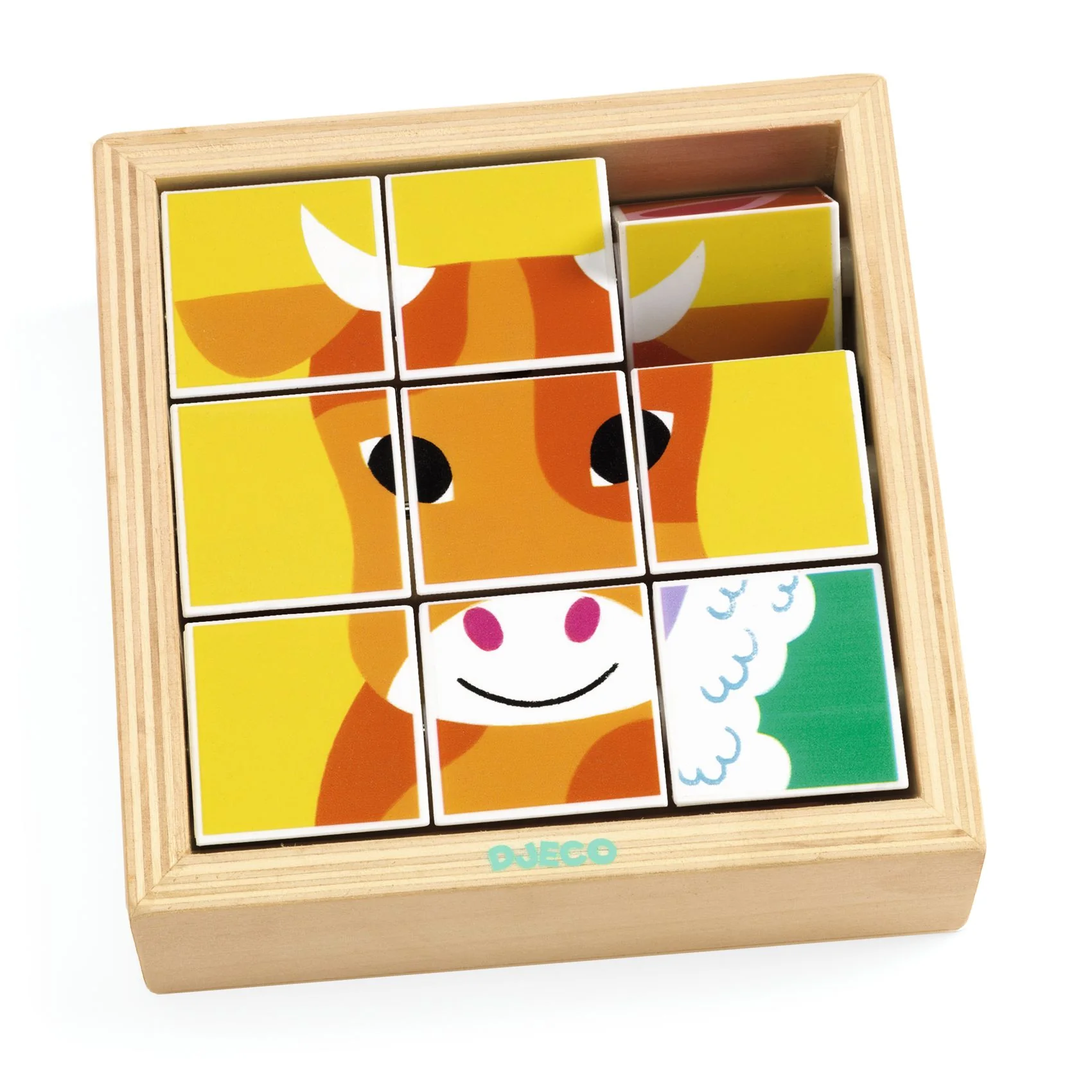 Djeco Otáčivé puzzle Farma