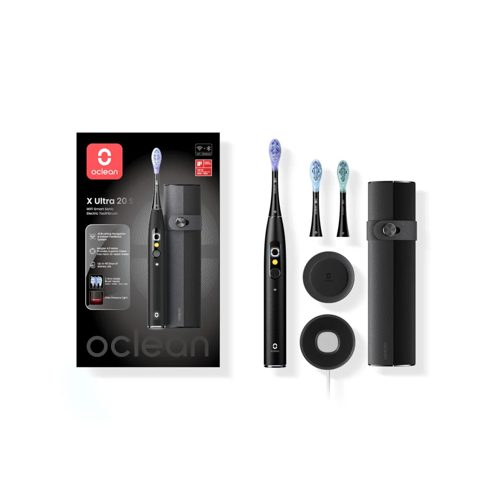 Oclean X Ultra 20 set sonický kartáček černý
