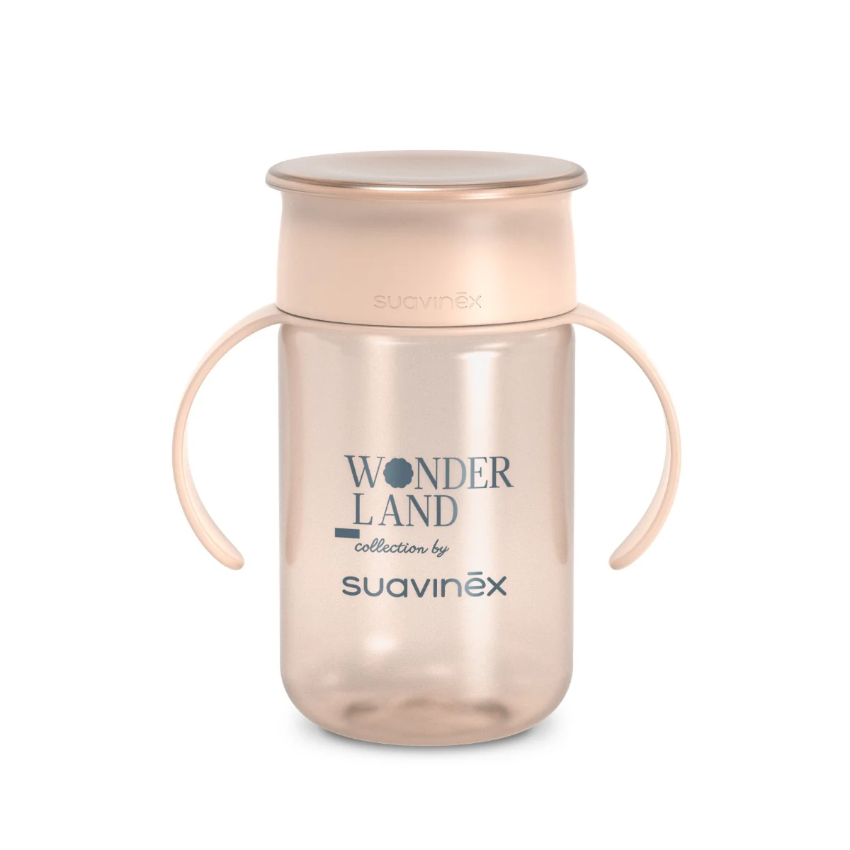 Suavinex Wonderland 360 Láhev na učení 340 ml 1 ks růžová