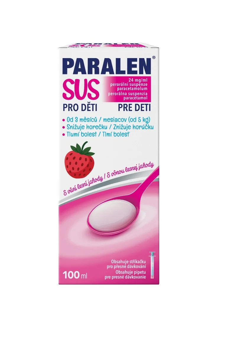 Paralen SUS 24 mg/ml perorální suspenze 100 ml
