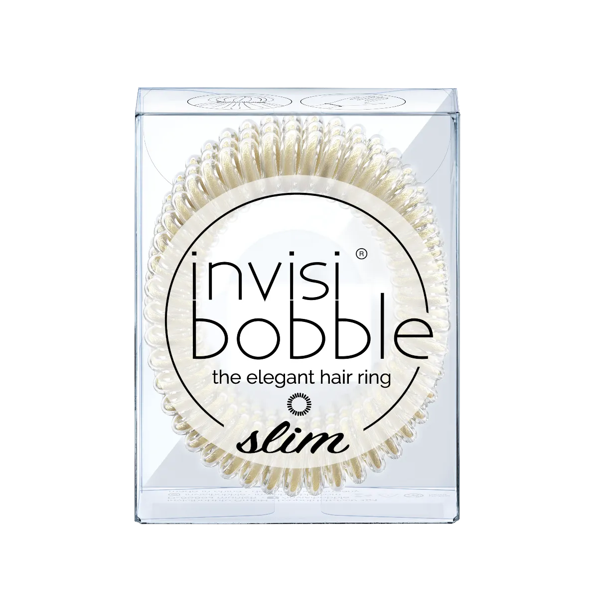 Invisibobble SLIM Stay Gold gumička do vlasů 3 ks