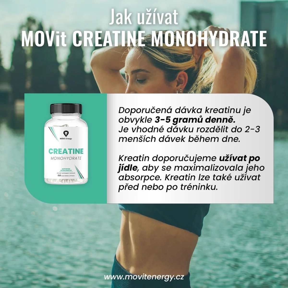 MOVit Energy Creatine Monohydrate 150 kapslí