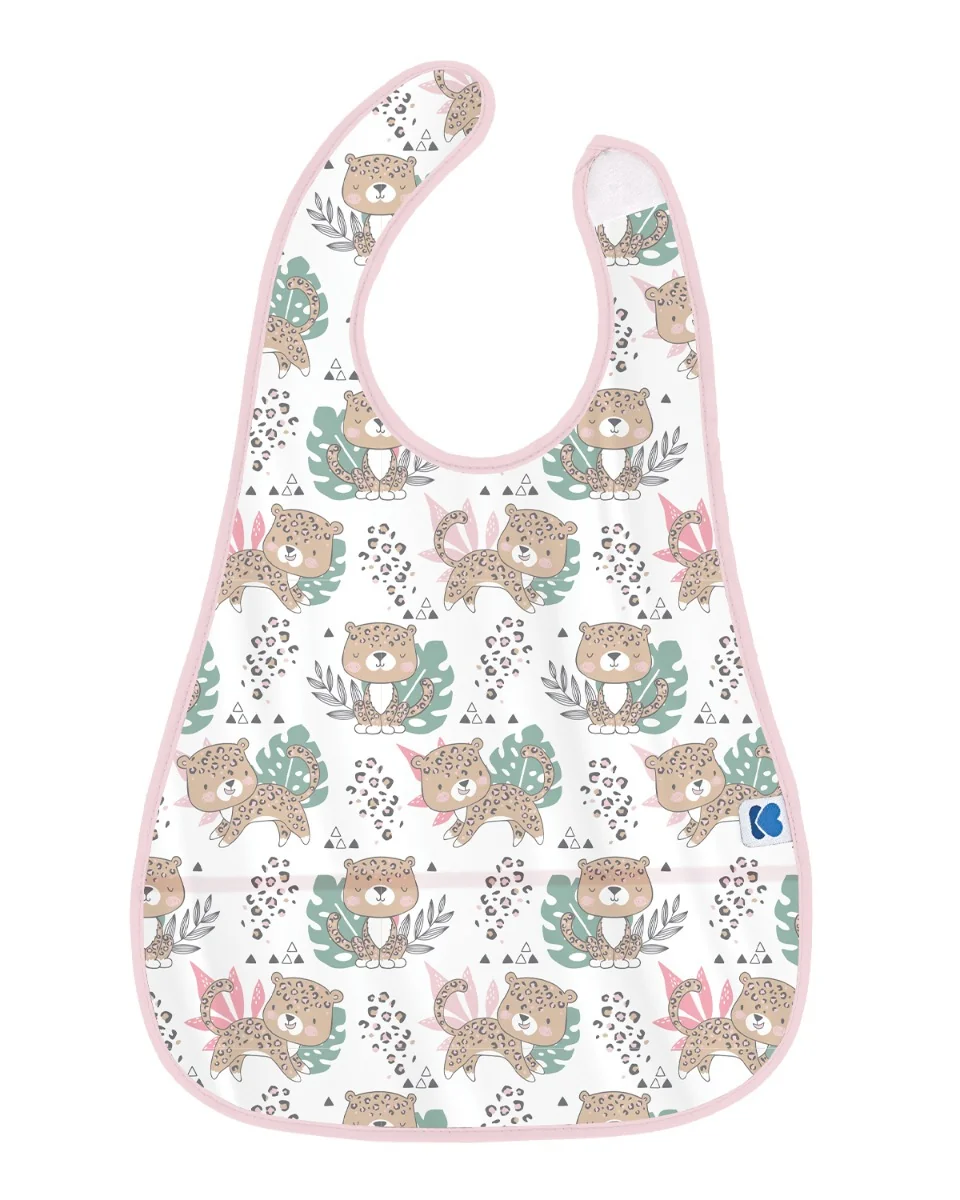 KikkaBoo Bryndák plastový s kapsou Savanna Pink