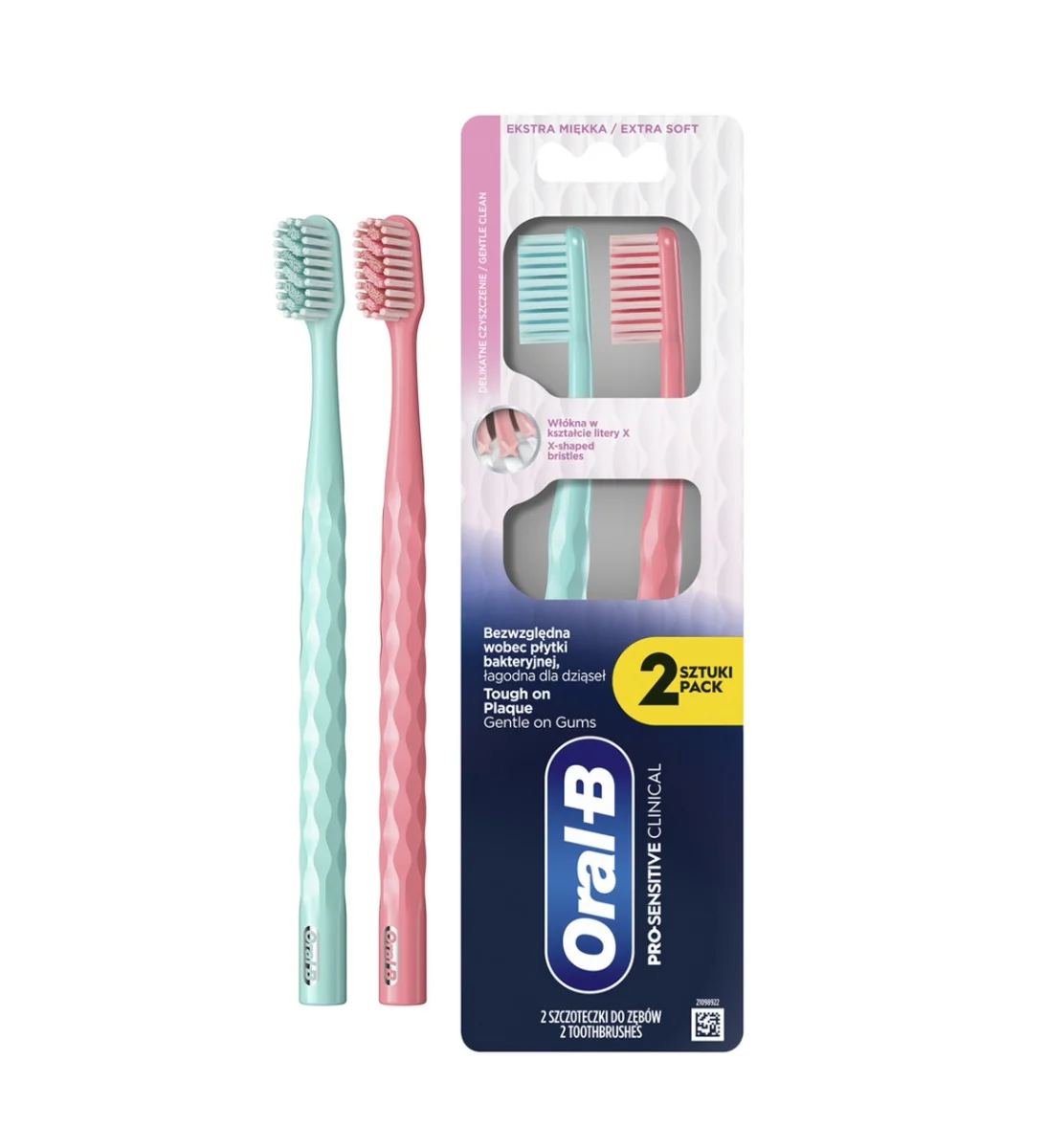 Oral-B PRO Sensitive Clinical Extra Soft manuální zubní kartáček 2 ks