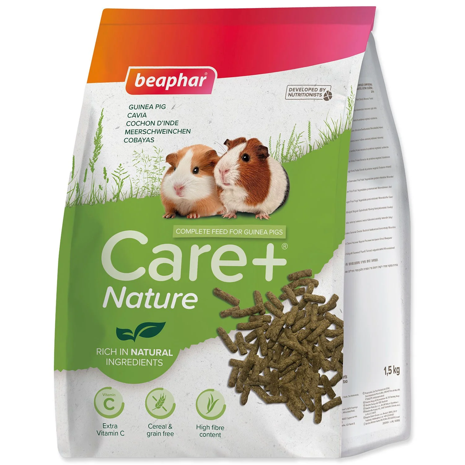 Beaphar Krmivo Care+ Nature Guinea Pig 1,5kg