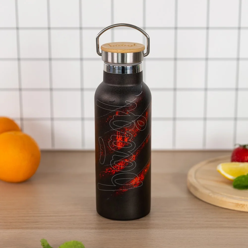Baagl Termoláhev s bambusovým víčkem Láva, 500 ml