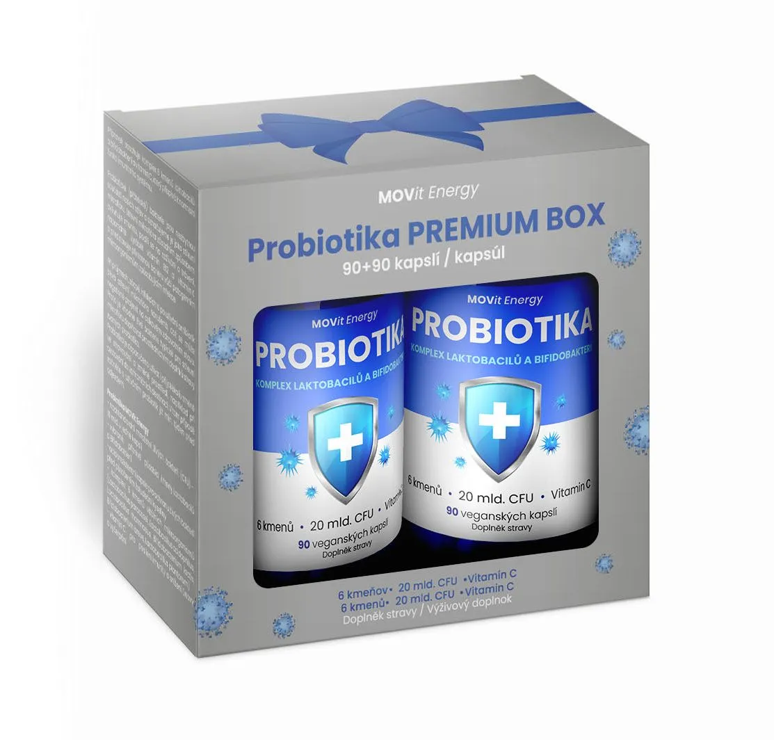 MOVit Energy Probiotika PREMIUM Box 90+90 kapslí