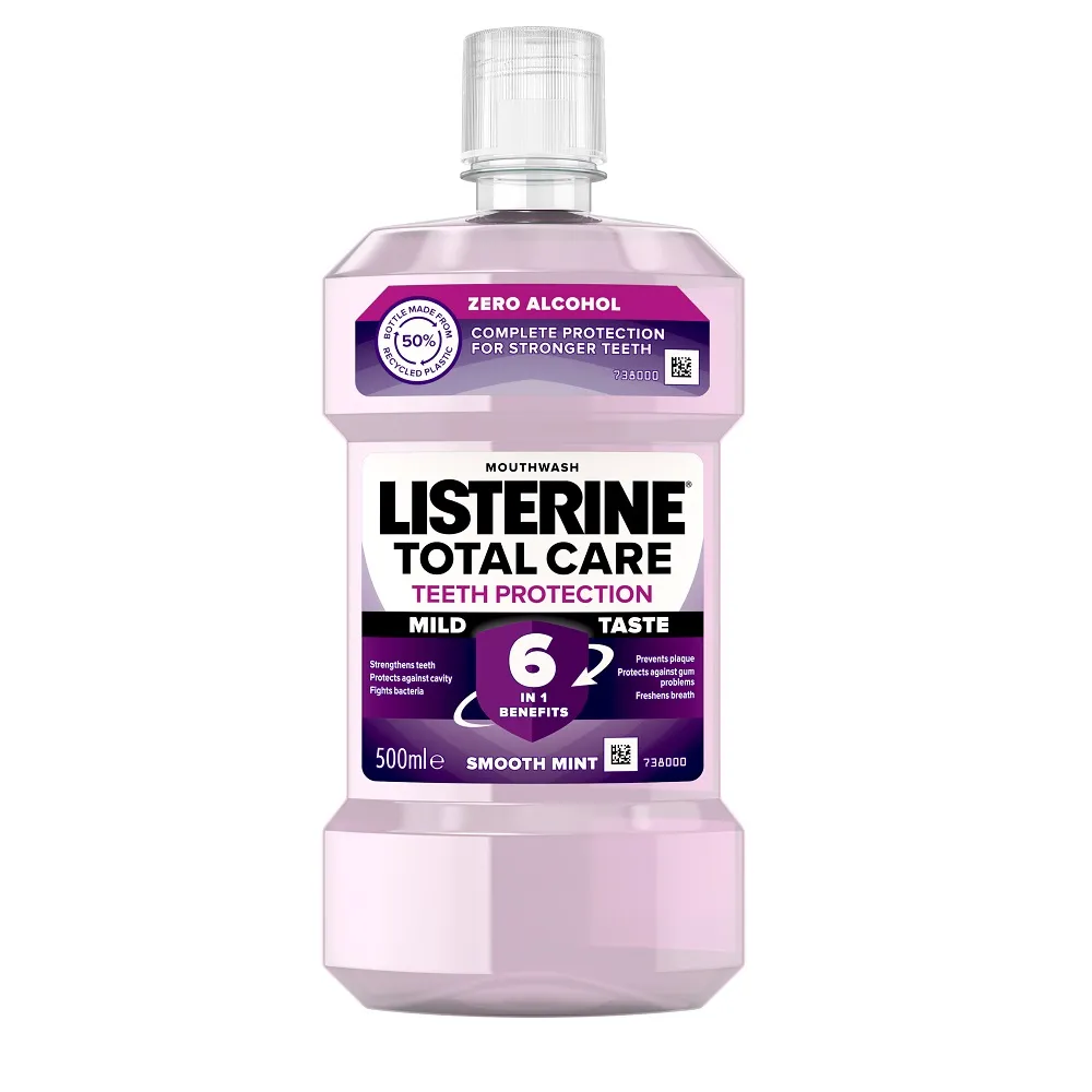 Listerine Total Care Teeth Protection Mild Taste ústní voda 500 ml