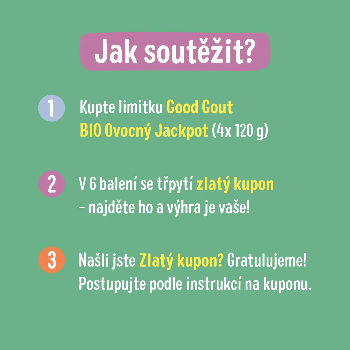 Good Gout Ovocný Jackpot kapsička 4x120 g