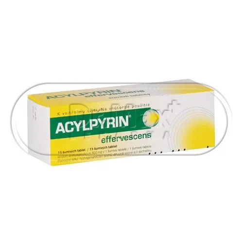 Acylpyrin effervescens 500mg 15 šumivých tablet