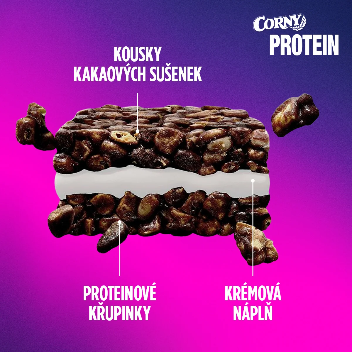 Corny Protein Crunch & Cream cookies 35 g