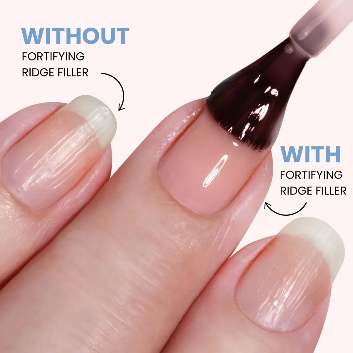 Londontown kur Tinted Ridge Filler Petal Pink tónovaný lak na nehty 12 ml