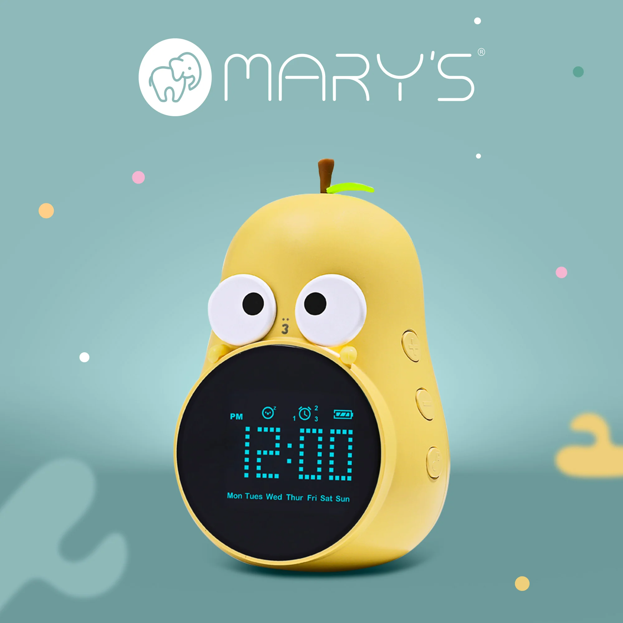 MARY’S Budík - hruška, žlutá