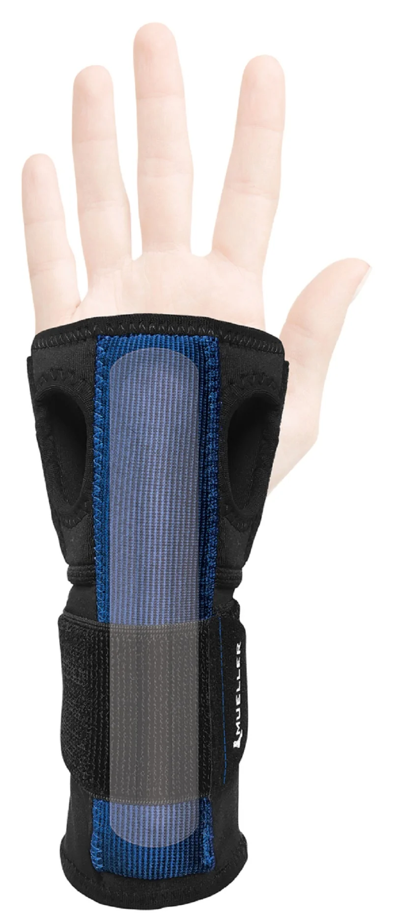 Mueller X-Stay Wrist Stabilizer, ortéza na zápěstí, Velikost: L/XL