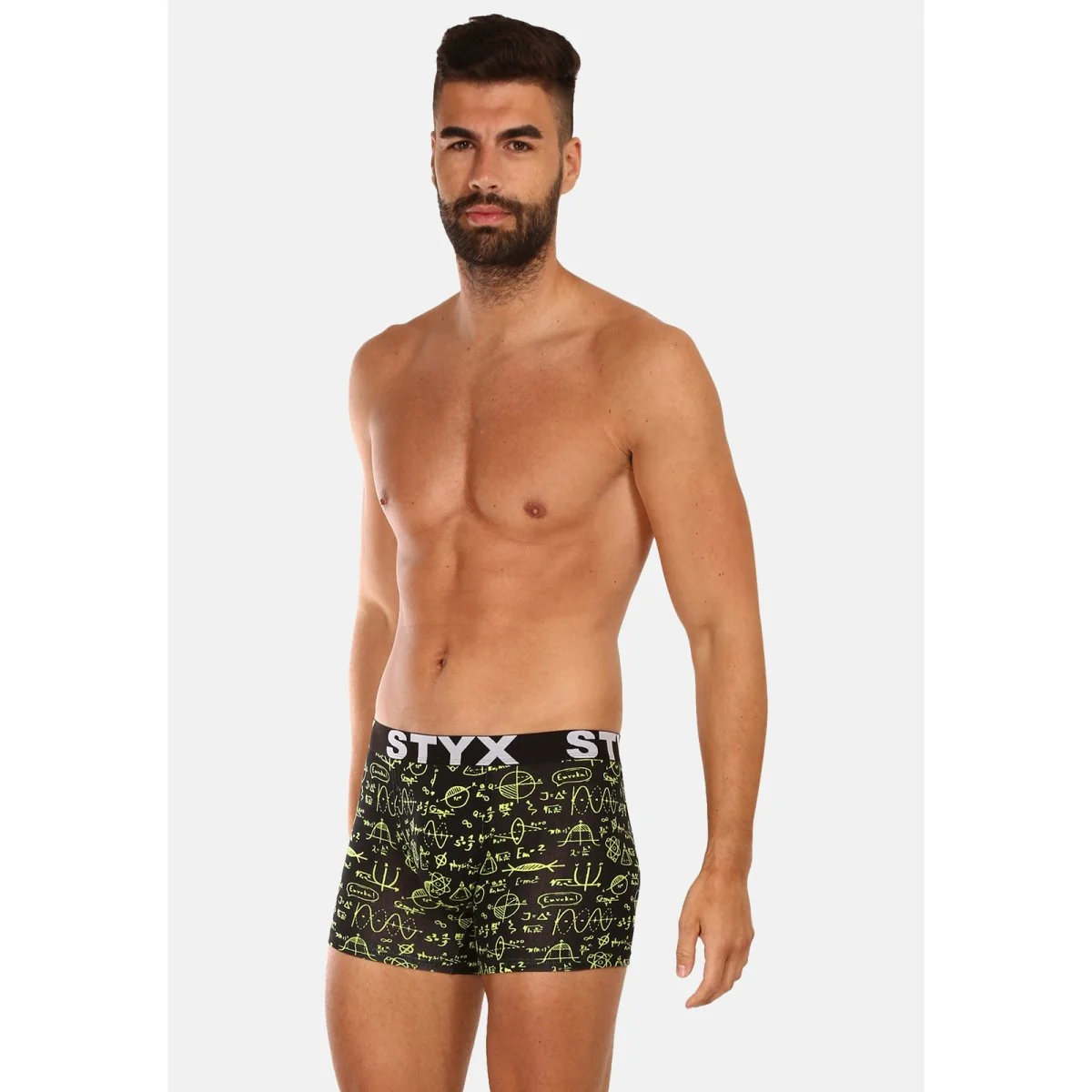 Styx Pánské boxerky long art sportovní guma fyzika (U1652) XXL