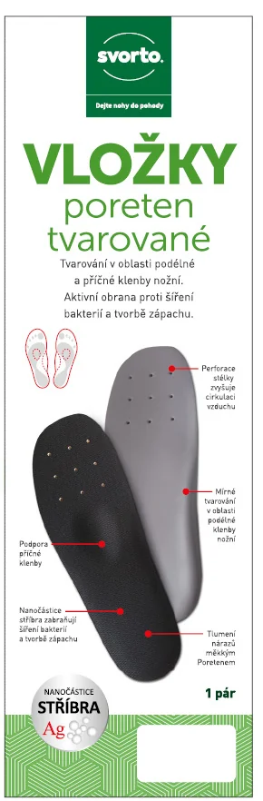 Svorto 043 Vložky PORETEN tvarované vel. 41 1 pár