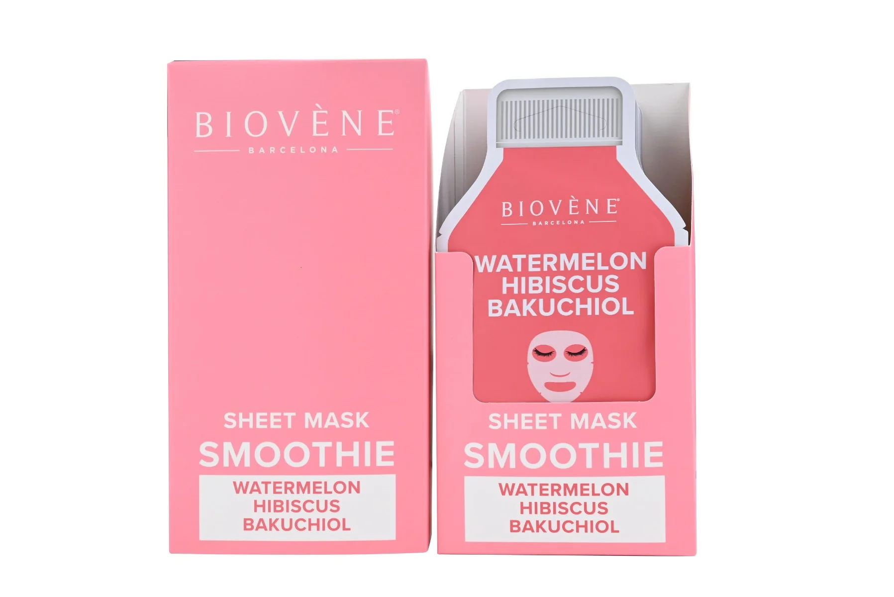 BIOVÉNE Watermelon + Bakuchiol Dewy-Glow plátýnková maska 25 ml