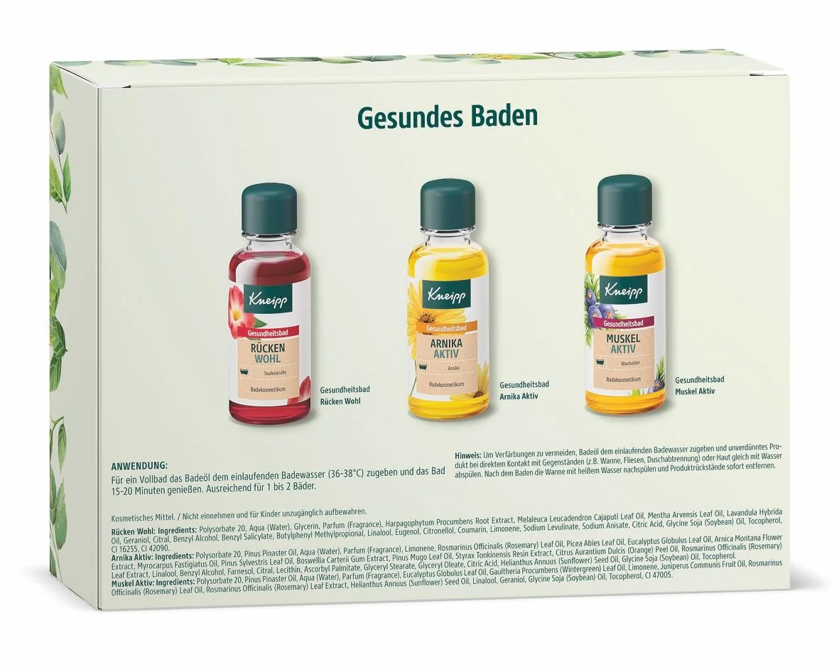 Kneipp Sada bylinných olejů do koupele 3x20 ml