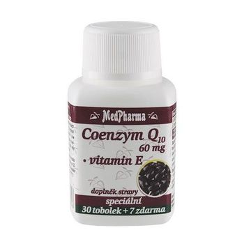 Medpharma Coenzym Q10 60 mg + vitamin E 37 tobolek