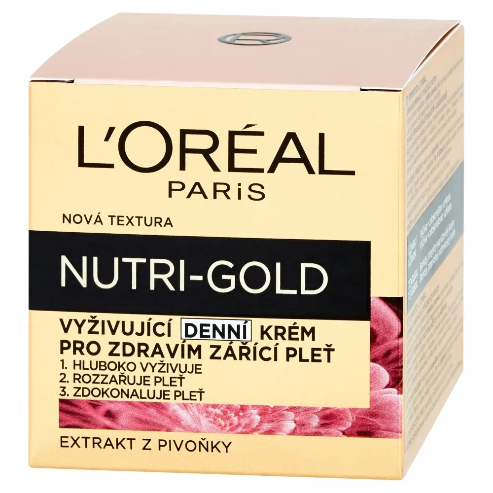 Loréal Paris Nutri-Gold Vyživující denní krém pro zdravím zářící pleť 50 ml