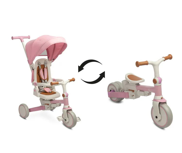Toyz Dětská tříkolka 3v1 Faro - růžová
