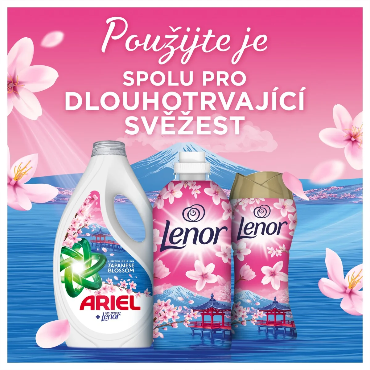 Ariel Japanese Blossom prací gel 4,05 l