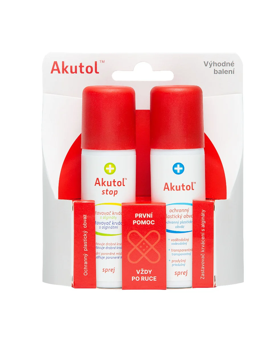 Akutol spray + STOP spray duopack 2x60 ml