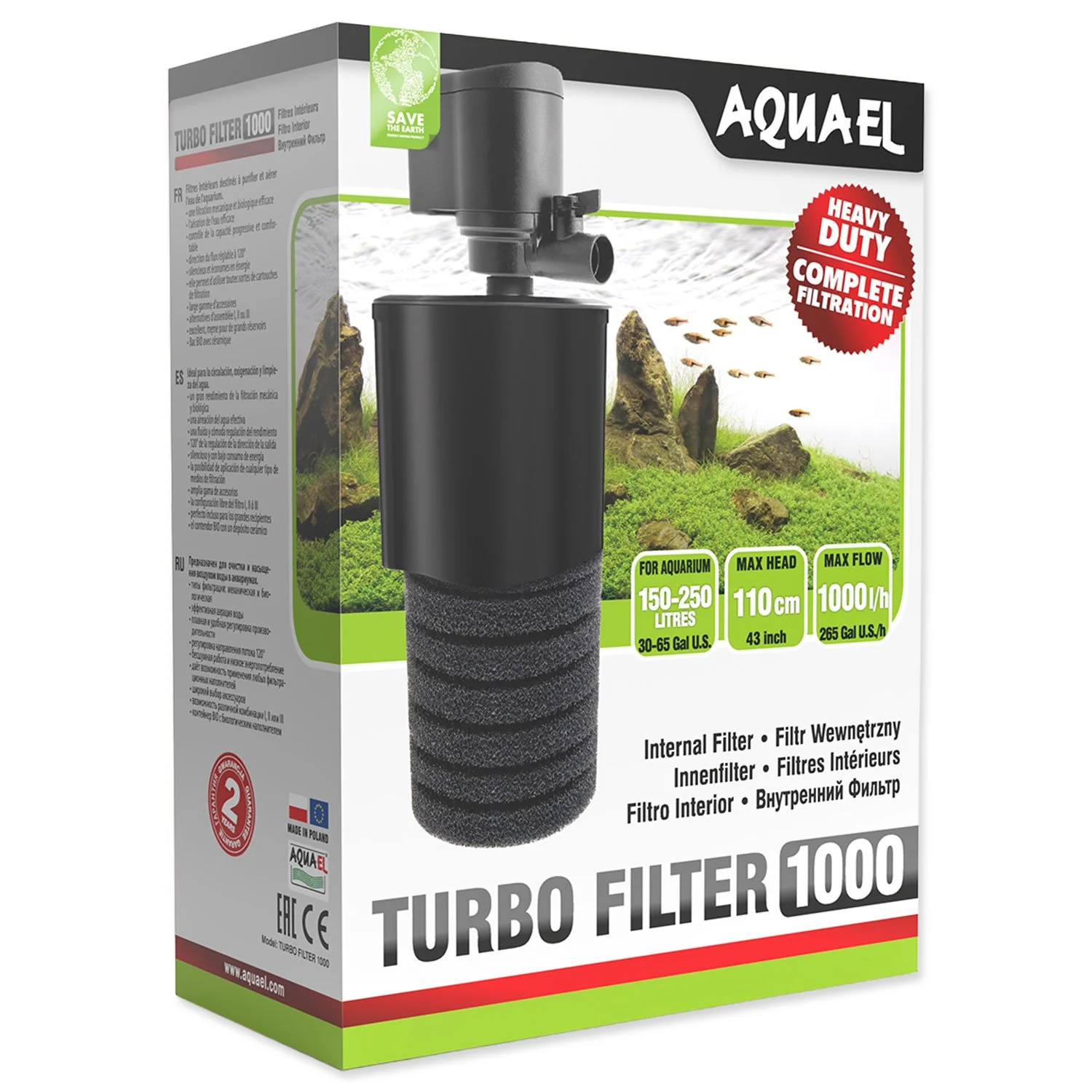 AQUAEL Filtr TURBO FILTR 1000