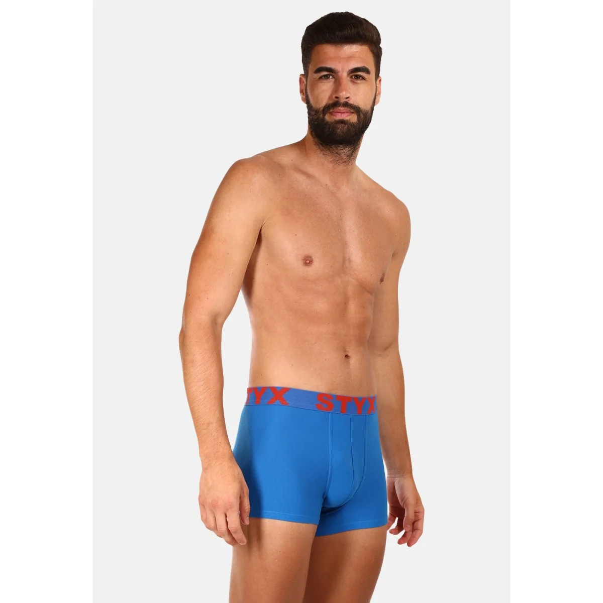 Styx Pánské boxerky sportovní guma modré (G1167) XL