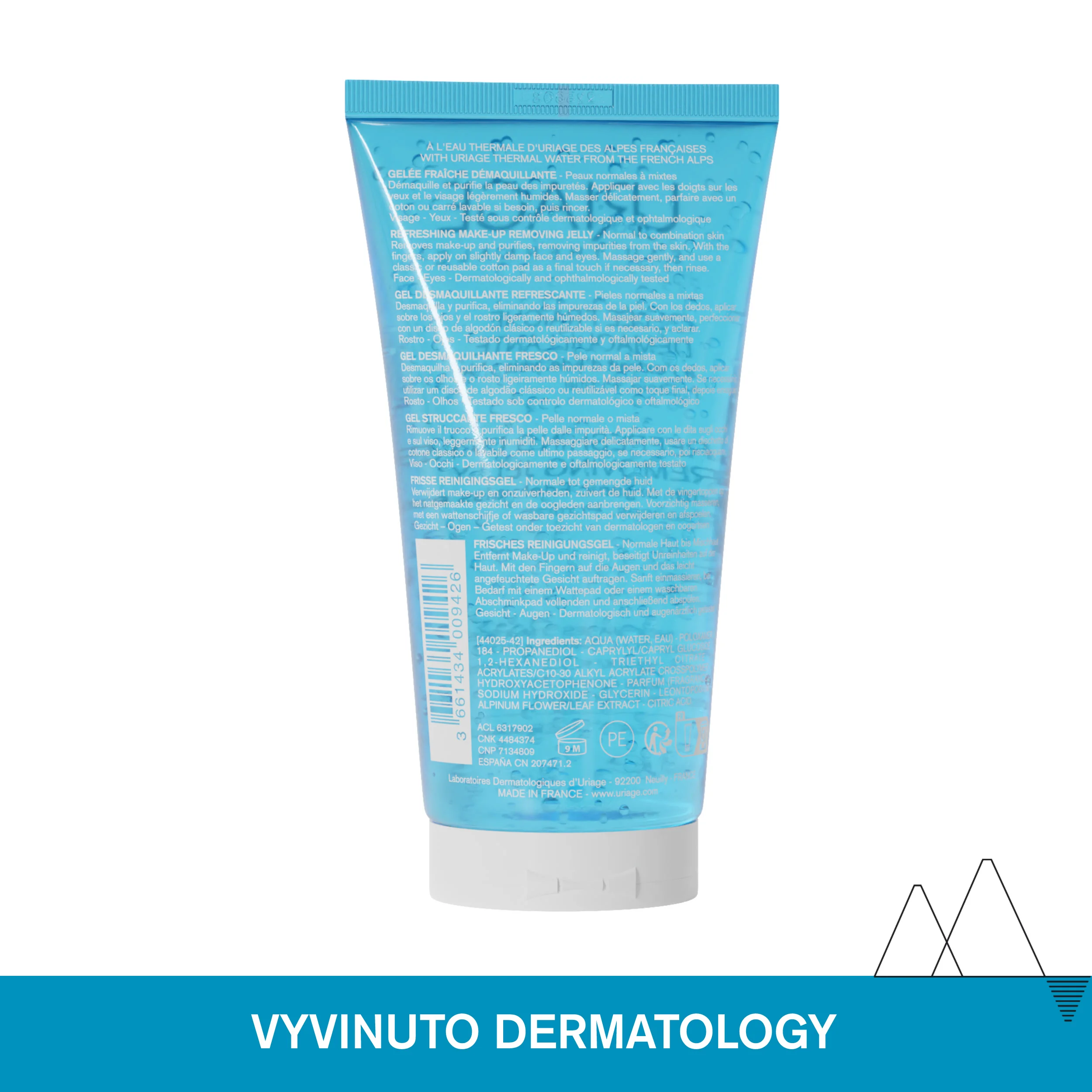 Uriage Make-up Removing Jelly osvěžující odličovací želé 150 ml