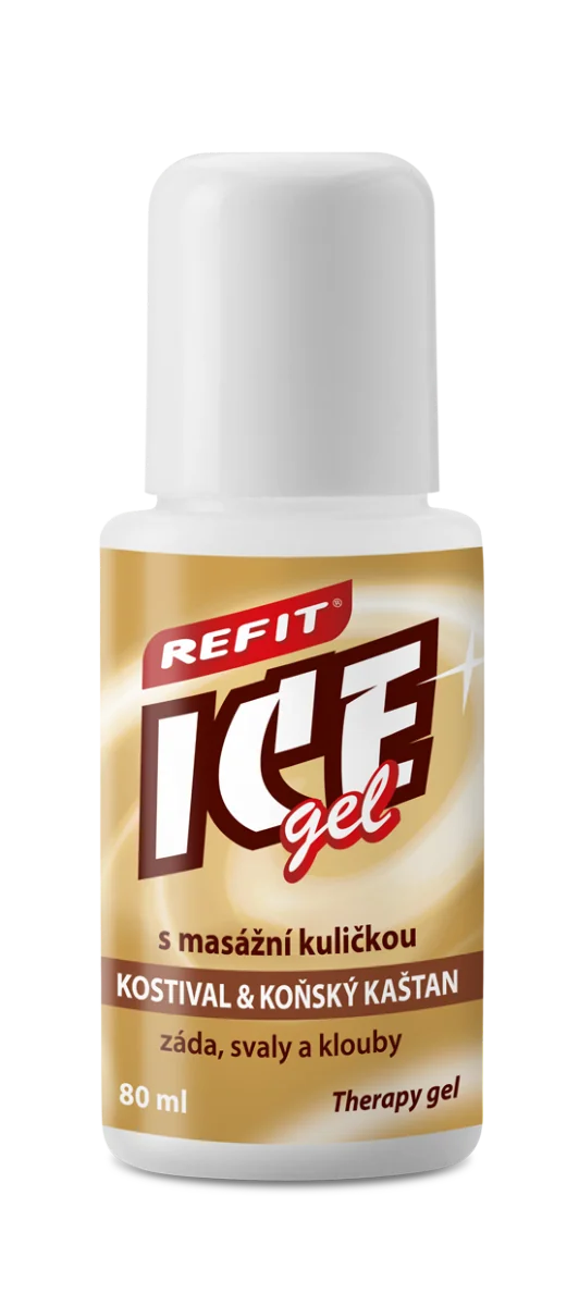 Refit Ice Masážní gel s kostivalem a kaštanem roll–on 80 ml
