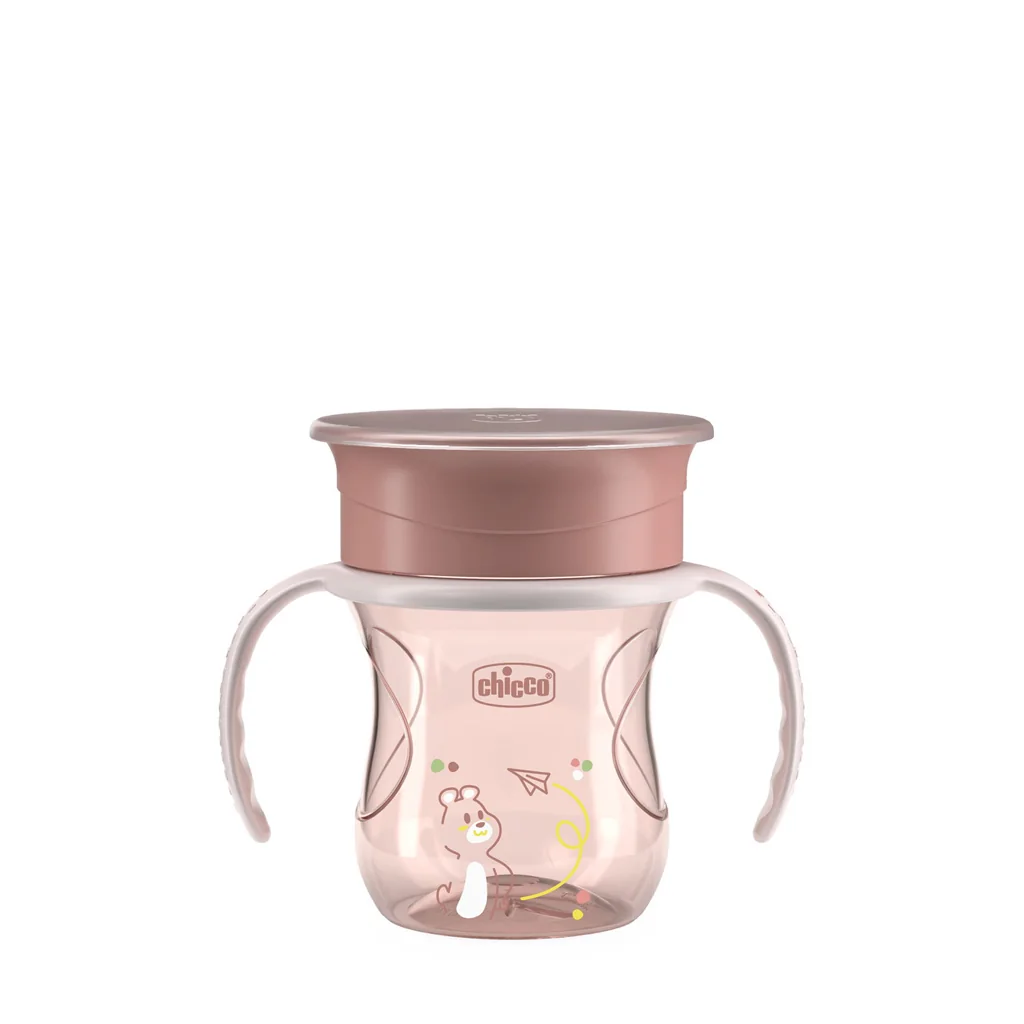 Chicco Hrneček 360 Perfect X s držadly 12m+ 200 ml pink