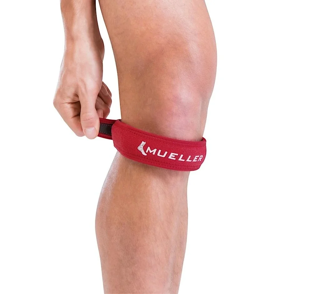 Mueller Jumper's Knee Strap Red, podkolenní pásek červený