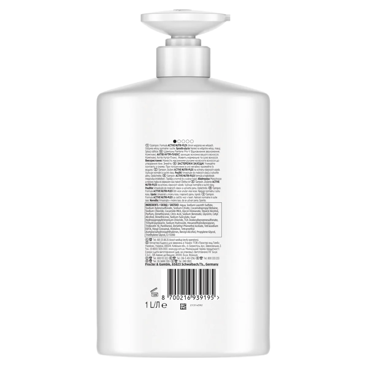 Pantene Pro-V Hydration Recharge šampon 1000 ml