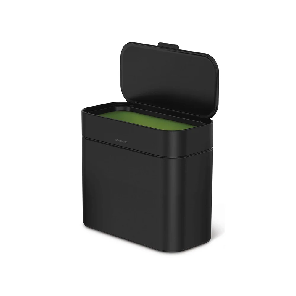 Simplehuman Odpadkový koš na kompostovatelný odpad 4 l matná černá ocel