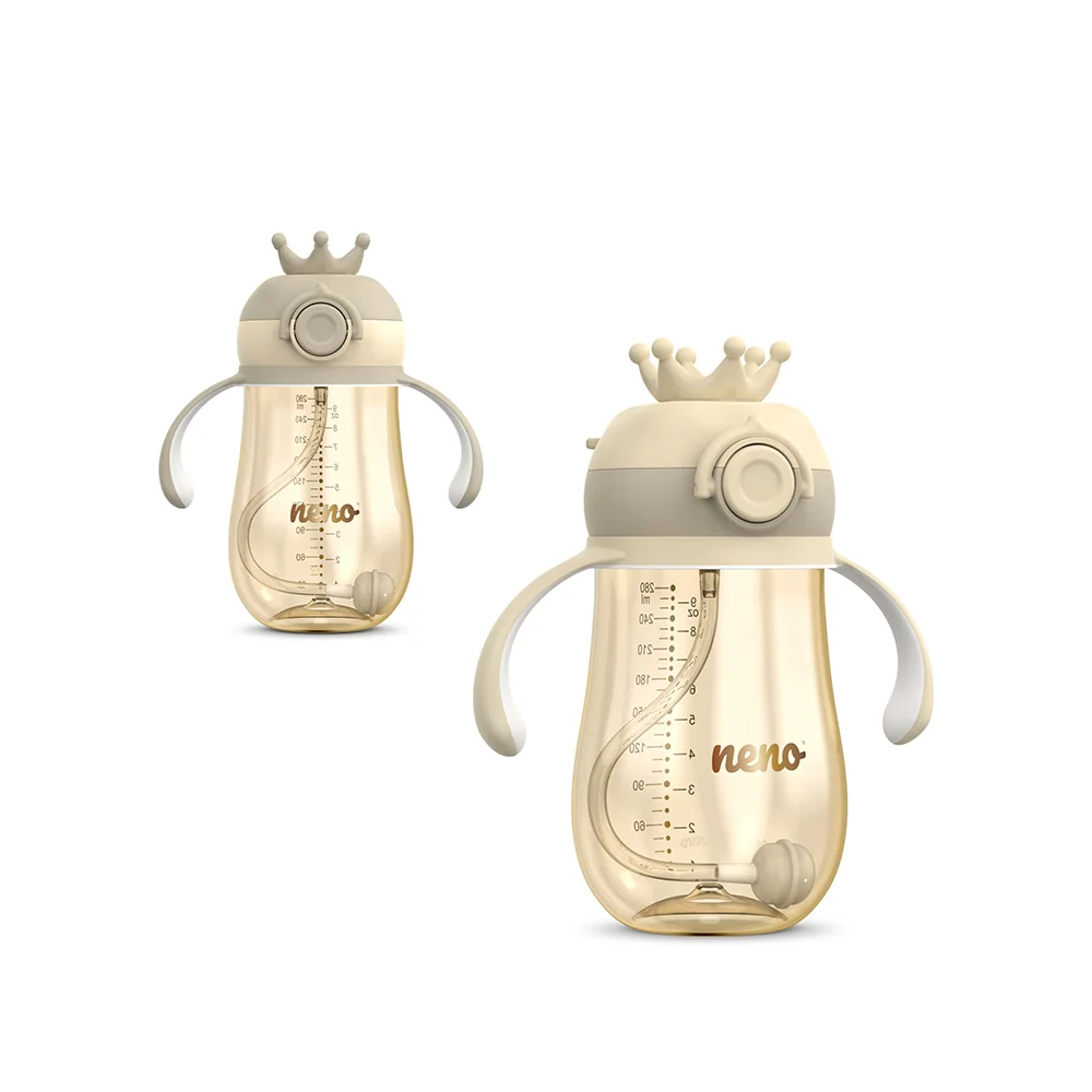 Neno Hrneček se slámkou 12m+ 280 ml 1 ks krémový