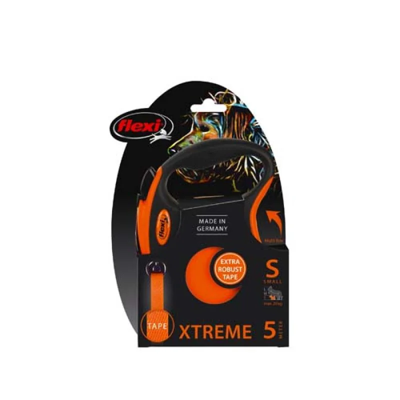 Flexi Vodítko Xtreme páska S oranžové 5m